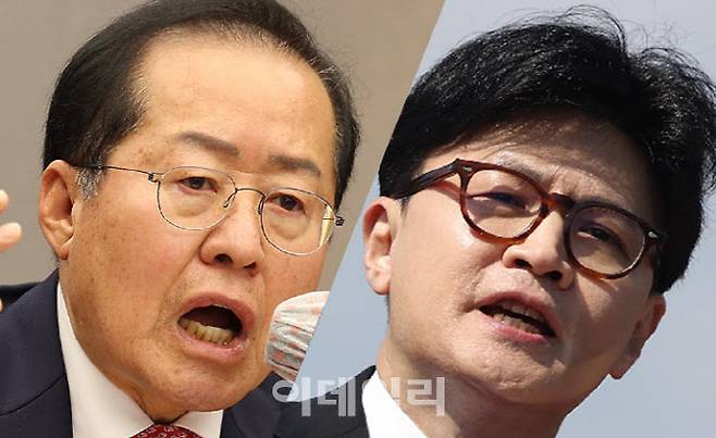 국민의힘 대선 2차 경선 진출자인 홍준표, 한동훈 후보 (사진=연합뉴스/이데일리)