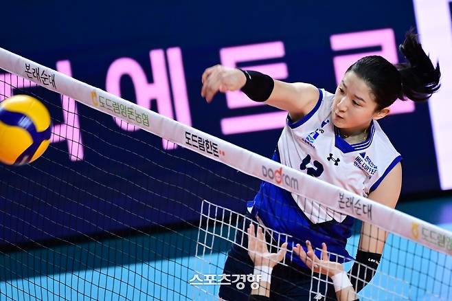 현대건설에서 흥국생명으로 이적한 이다현. KOVO 제공