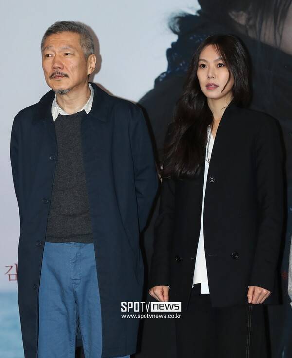 ▲ 홍상수 감독(왼쪽)과 김민희. ⓒ곽혜미 기자