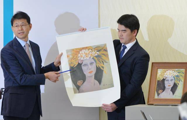서울중앙지검 형사6부가 2016년 12월 19일 천경자 화백 '미인도' 위작 논란 수사 결과를 발표하고 있다. 홍인기 기자