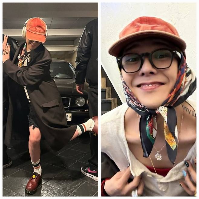 가수 지드래곤이 이번에도 ‘패션’이라는 장르를 새로 써냈다. 사진=지드래곤 부계정 SNS