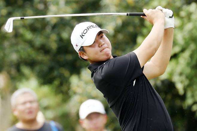 장유빈이 하루에 무려 14오버파를 기록했다. 장유빈은 멕시코 대회에서 최하위로 떨어졌다. 연합뉴스