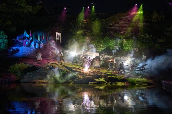 실경 역사 뮤지컬 '의기 논개' 한 장면. 사진=극단 현장