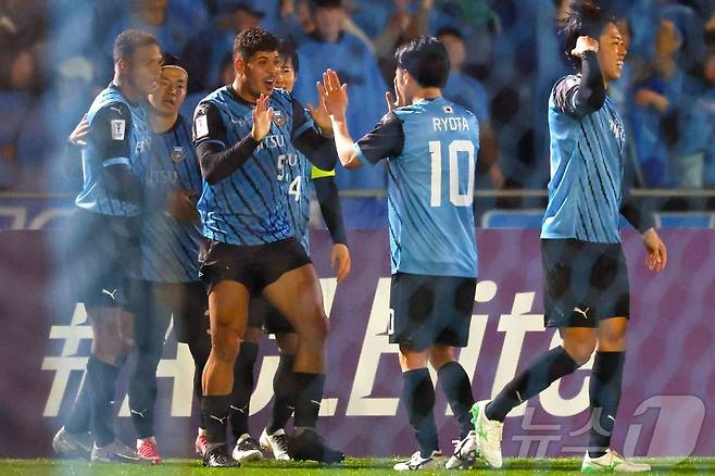 아시아축구연맹(AFC) 챔피언스리그 엘리트(ACLE) 준결승에 오른 가와사키 프론탈레. ⓒ AFP=뉴스1