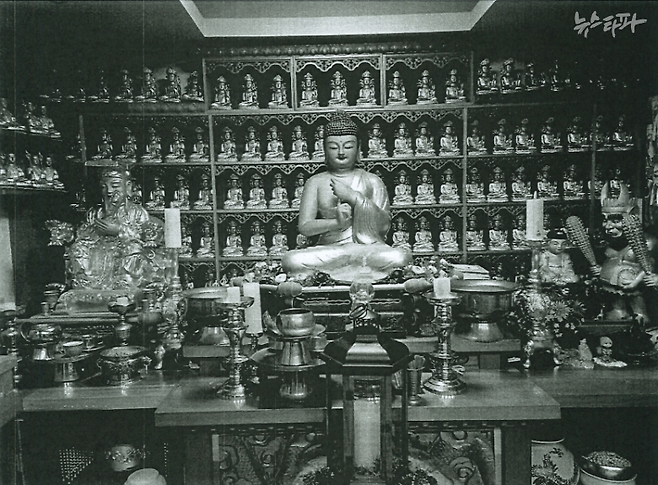 ▲ 건진법사 전성배 씨 자택에 마련된 법당 사진.