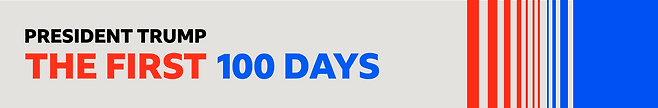'트럼프 대통령 첫 100일' 배너