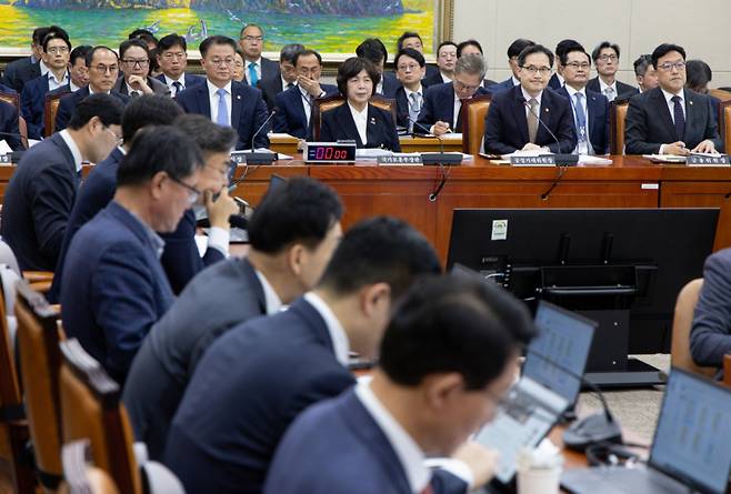 28일 오전 서울 여의도 국회에서 열린 제424회 국회(임시회) 정무위원회 제1차 전체회의 모습 /사진=뉴스1 /사진=(서울=뉴스1) 이재명 기자