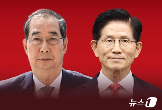 한덕수 대통령 권한대행 국무총리(왼쪽)와 김문수 국민의힘 대선 경선 후보(오른쪽). ⓒ News1 김지영 디자이너