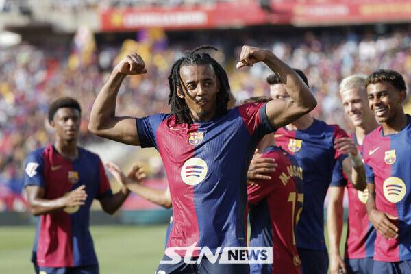 FC 바르셀로나 센터백 쥘 쿤데. 사진┃뉴시스/AP