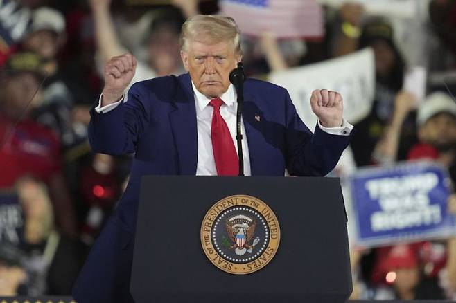 도널드 트럼프 미국 대통령. AP연합뉴스