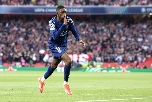 뎀벨레의 벼락 선제골은 PSG의 승리로 이어졌다. 사진=EPA=연합뉴스