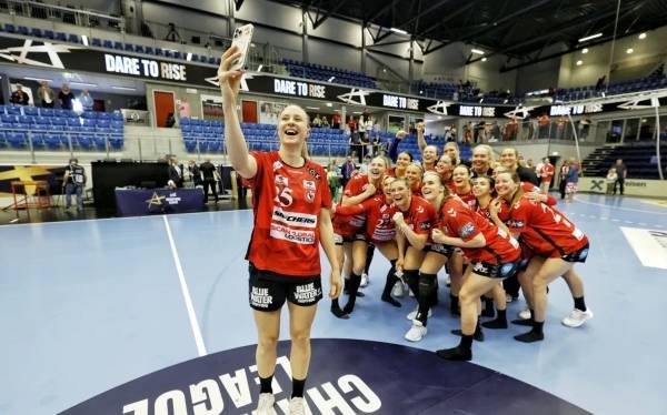 사진 2024/25 EHF 여자 핸드볼 챔피언스리그 FINAL4에 진출한 에스비에르 선수들, 사진 출처=유럽핸드볼연맹