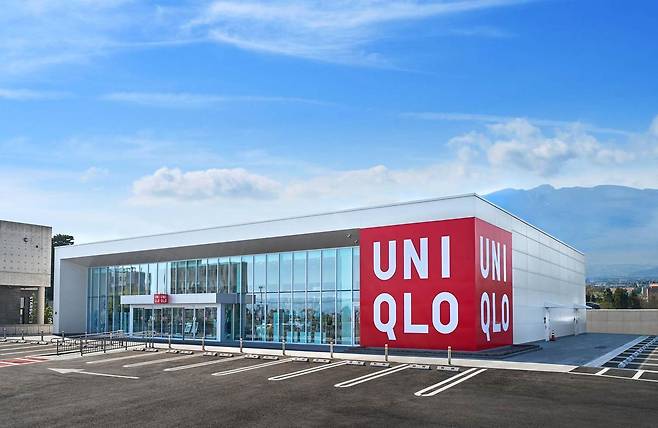 지난 4월 25일 개점한 유니클로 제주 도남점 전경.
