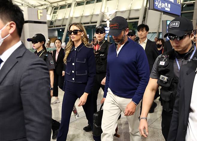 출국하는 트럼프 주니어. 연합뉴스