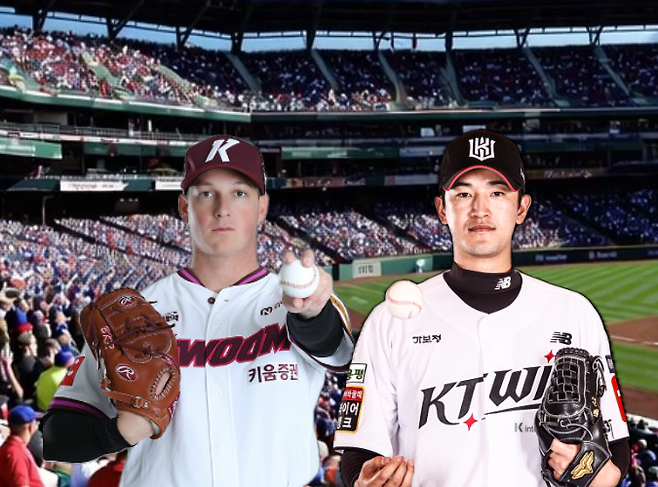 2일 선발투수 키움 로젠버그, KT 고영표