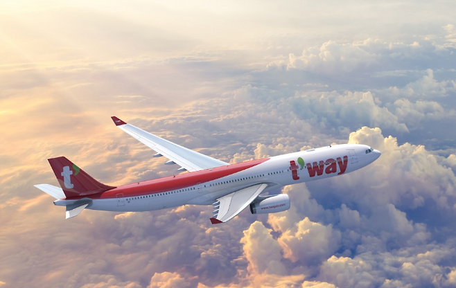 티웨이항공기. 티웨이항공 제공