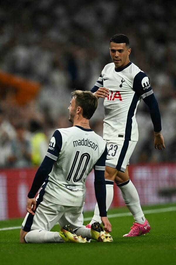 ▲ 토트넘은 제임스 매디슨, 브레넌 존슨, 도미닉 솔랑케 등이 골을 넣으며 보되/글림트에 3-1로 승리했다. ⓒ연합뉴스/AFP