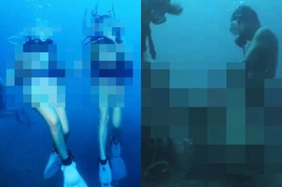 최근 태국이 해양 생태계를 보호하기 위해 수중 촬영에 대한 엄격한 규정을 도입한 가운데, 나체 상태로 움직이고 산호초 위에서 성관계를 하는 다이버들의 모습이 담긴 영상들이 온라인상에 퍼져 논란이 일고 있다. 현재는 삭제된 상태. 엑스(옛 트위터) 캡처