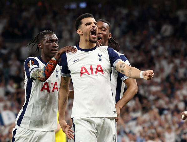 ▲ 토트넘 홋스퍼는 보되/글림트와의 유로파리그 4강 1차전에서 3-1로 승리했다. 통계 업체 옵타는 토트넘의 결승행 확률을 91%로 봤다. ⓒ연합뉴스/REUTERS/AP