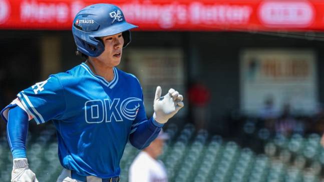 LA다저스가 토미 에드먼을 대신해 김혜성을 메이저리그로 콜업했다. 사진은 2025시즌 오클라호마시티 코메츠에서 활약한 김혜성의 모습. /사진=MILB홈페이지 캡처