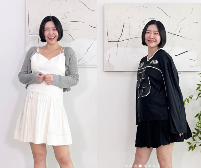 레이디제인이 임산부 데일리룩을 선보였다. 레이디제인 SNS