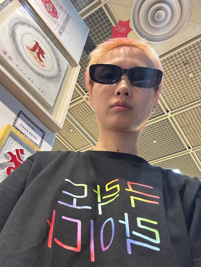 불교 박람회 부스를 운영하는 주여진 대표/사진=주여진 대표 제공