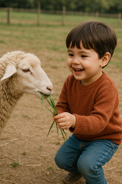 ‘동물 먹이주기’라는 명령어로 챗GPT가 생성한 이미지.
