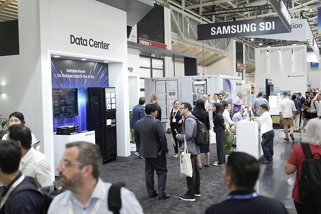 지난해 독일 뮌휜에서 열린 '인터배터리 유럽 2024' 전시장 모습 (인터배터리 유럽 제공)
