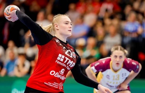 사진 2024/25 EHF 여자 유러피언리그 준결승 튀링어 HC와 부르고뉴 디종의 경기 모습, 사진 출처=유럽핸드볼연맹