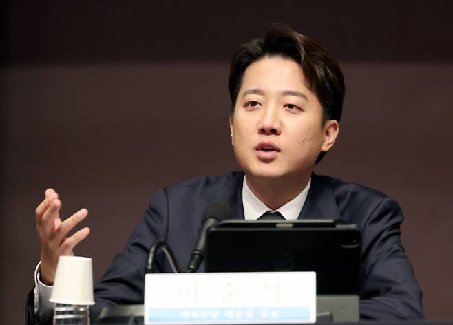 사진은 지난달 30일 서울 중구 프레스센터에서 열린 관훈토론회에 참가한 이준석 개혁신당 후보. /사진=뉴시스