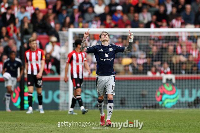 맨유 윙어 가르나초. 첼시 이적설이 나돌고 있다./게티이미지코리아
