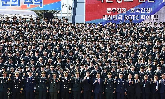 2025년 대한민국 학군장교 임관식. 연합뉴스