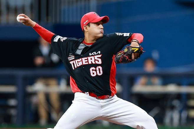 ▲ 6일 고척 키움전에서 6이닝 3실점을 기록하며 팀 승리의 발판을 놓은 김도현 ⓒKIA타이거즈