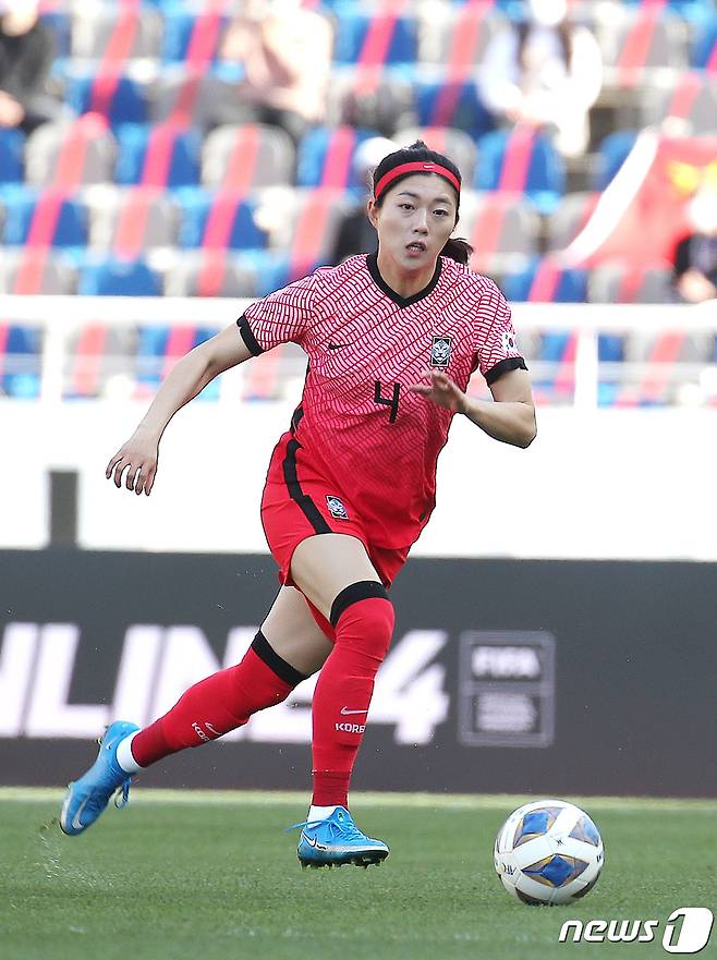 전 축구 국가대표 심서연. /뉴스1 DB ⓒ News1 임세영 기자