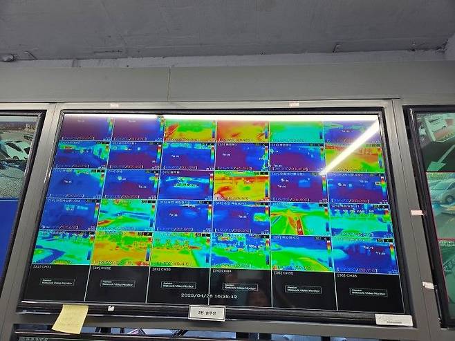 열화상카메라 관제모니터ⓒ성동구 제공