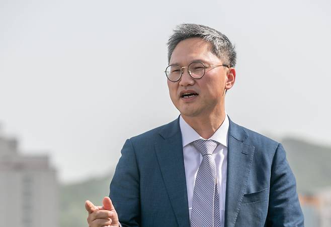 8일 오후 서울 서초구 법무법인 대겸에서 김대광 변호사가 본지와의 인터뷰를 갖고 있다./장련성 기자