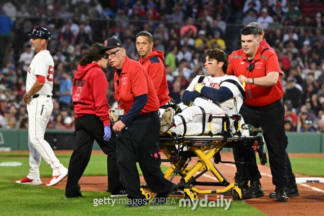 부상을 당한 트리스톤 카사스./게티이미지코리아