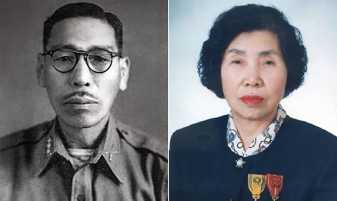 부녀 독립운동가 오광선 지사(왼쪽)와 오희옥 지사. 국가보훈부 제공