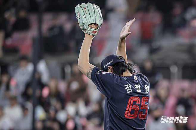 ▲ 정철원 ⓒ롯데 자이언츠