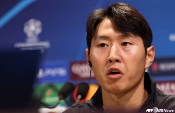 기자회견에 참석한 이강인의 모습. /AFPBBNews=뉴스1