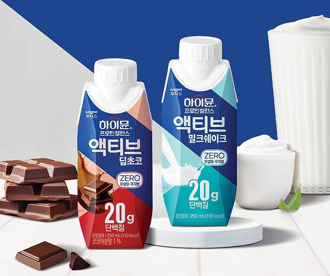 일동후디스 하이뮨 액티브 리뉴얼 무설탕무지방 제로 설계.(일동후디스 제공)