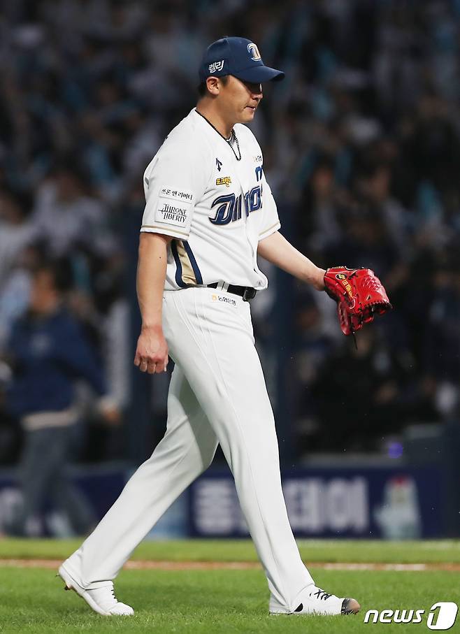 NC 이용찬. 2024.4.17/뉴스1 ⓒ News1 윤일지 기자