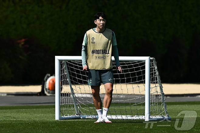 훈련 중인 토트넘 홋스퍼의 손흥민ⓒ AFP=뉴스1