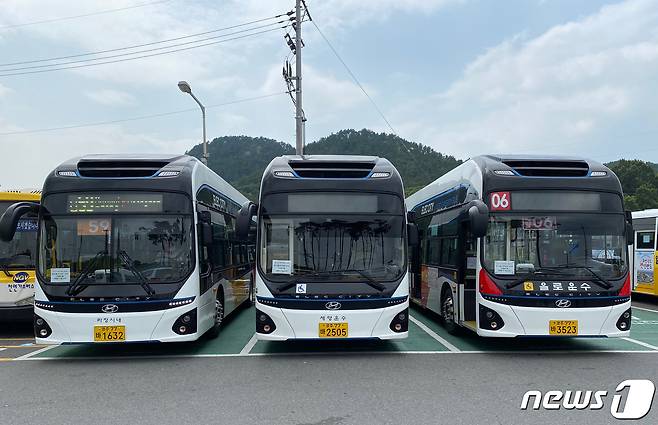 광주시 전기시내버스 모습. 뉴스1 DB