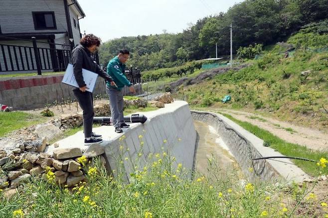 정현섭 진해구청장, 하천 재해예방 현장 점검.