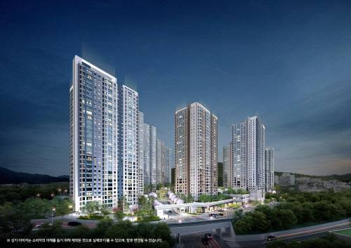 '창원 메가시티 자이&위브' 야경 투시도