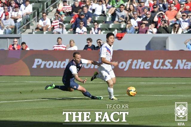 홍명보호는 9월 9일 멕시코를 상대로 북중미 원정 2차 평가전을 갖는다. 사진은 2018.6.23. 러시아 로스토프 온돈에서 펼쳐진 러시아월드컵 본선 한국-멕시코전./KFA