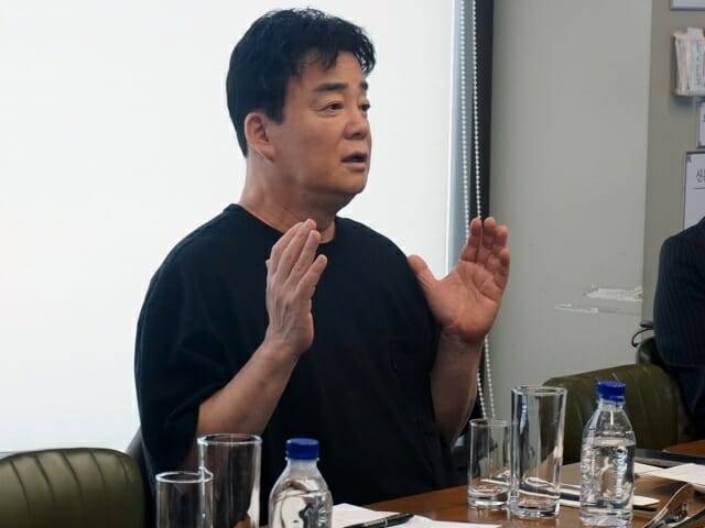 13일 기자간담회에 참석한 백종원 대표. (사진=더본코리아)