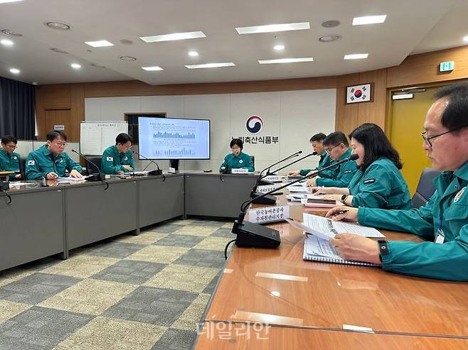 태풍, 호우 등 여름철 재해에 대비한 농업분야 예방대책 점검회의 모습. ⓒ농림축산식품부