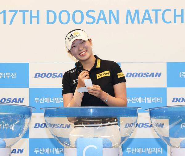 2025년 한국여자프로골프(KLPGA) 투어 제17회 두산 매치플레이에 출전하는 방신실 프로. 사진제공=대회조직위